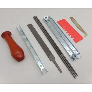 Kit d'affûtage de tronçonneuse à manche en bois, acier T12, jauge de profondeur de 6 pouces, jauge de vérification rapide, ensemble d'affûtage des dents de scie, <span class=keywords><strong>lime</strong></span> <span class=keywords><strong>plate</strong></span> - Product Image 2