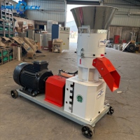 Nouvelle machine à granulés d'aliments pour animaux à matrice plate, mini, haute productivité, pour volailles, bovins et bétail, avec une capacité de 1000 kg/h