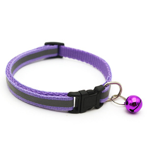 Fabricante al por mayor suave ajustable de <span class=keywords><strong>Nylon</strong></span> de alta calidad de lujo de perro personalizado Collar para perro con Bell Collar de perro - Product Image 3