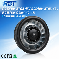 Ventilateur centrifuge de refroidissement AC pour armoire d'onduleur VFD R2E180-CA91-18 230V 180mm 2800RPM pour ventilation de convertisseur de fréquence