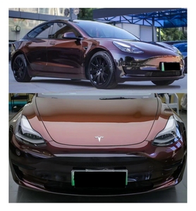 Pellicola in vinile in PVC per Auto avvolgente con stella nera e Charm rosso antigraffio e cambio colore con funzione Shift Shift per carrozzeria - Product Image 5