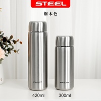 300 ml de doble pared de acero inoxidable termo al vacío taza de café logotipo personalizado impreso para oficina