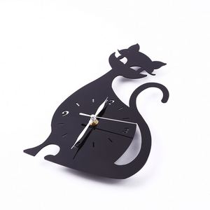 Creative Cute Cat Wall <b>Clock</b> Acrylic <b>Digital</b> <b>Clock</b> Wall Sticker Cartoon Quartz Watches for Living Room Bedroom Decoration - Product Image 4