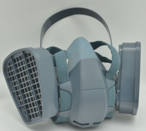 Mascarilla Industrial de silicona de media cara, mascarilla de Gas con doble filtro para pintar - Product Image 5