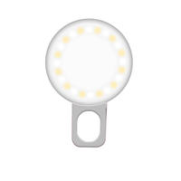 Kamera web Selfie Mini, alat penerangan cincin Led dapat diisi ulang Model baru terlaris Led Flip lampu cincin sarung ponsel untuk Iphone