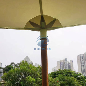 Tente de réception ovale en toile de voile, robuste, imperméable, translucide, avec poteaux en bois, pour événements de luxe en plein air, mariages et célébrations - Product Image 6