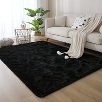 Tapis shaggy tie-dye moelleux, tapis doux et pelucheux antidérapant pour chambre à coucher, salon, décoration esthétique