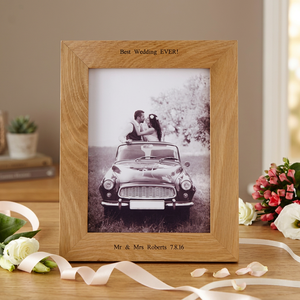 Cadre photo rectangulaire vertical rustique en bois fait main - Product Image 2