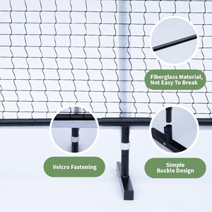 Filet Portable Durable Réglable Filets De Balle De Pickle De 22 Pieds Filet De Pickleball En <span class=keywords><strong>Maille</strong></span> De Pikckleball En Métal Stable - Product Image 6