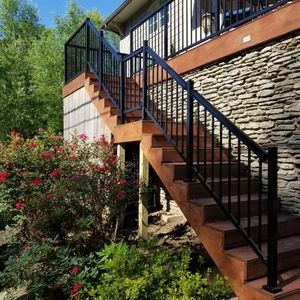 Tùy chỉnh thép mạ kẽm lan can ban công trong nhà/ngoài trời lan can/CẦU THANG lan can sàn nhảy trong nhà nhôm lan can - Product Image 1