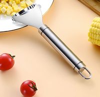 Batteuse de maïs manuelle en acier inoxydable et Kerneler Outils en métal pour fruits et légumes Accessoires de gadgets de cuisine