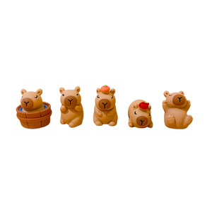 Little Bear 3D Figurine Plastic Resin <b>Car</b> <b>Decoration</b> DIY Accessory Summer 2022 Yiwu Origin - Product Image 1