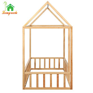 Twin Montessori Boden Plattform Bett Etagen bett Schutz Kinder betten <span class=keywords><strong>Junior</strong></span> Kinder Massivholz Kleinkind Krippe - Product Image 5