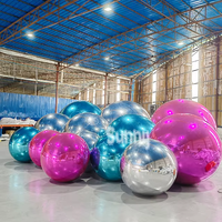 Offre Spéciale : Ballon Miroir Gonflable Réfléchissant Coloré Pas Cher, Boule de Noël Gonflable, Sphère Miroir Gonflable à Vendre