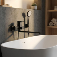 Mitigeur de douche thermostatique mural de luxe de haute qualité avec cartouche céramique pour baignoire