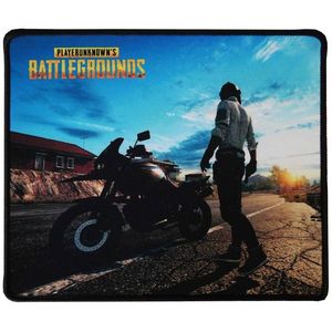 แผ่นรองเมาส์ PlayerUnknown's Battlegrounds ขนาด 25x21 ซม. ลายตัวละครมอเตอร์ไซค์สำหรับเล่นเกม - Product Image 1