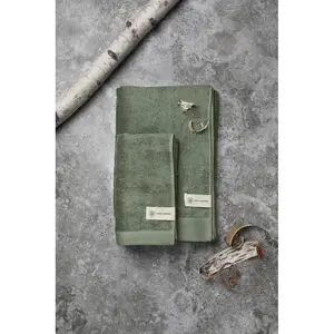 Asciugamano VINGA in Betulla 40x70, merchandising sostenibile - Product Image 2