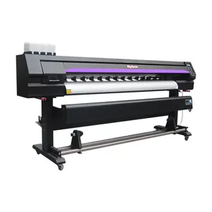 비닐 스티커 인쇄 기계 플렉스 배너 플로터 1.3/1.6/1.8/1.9m 캔버스 에코 솔벤트 프린터