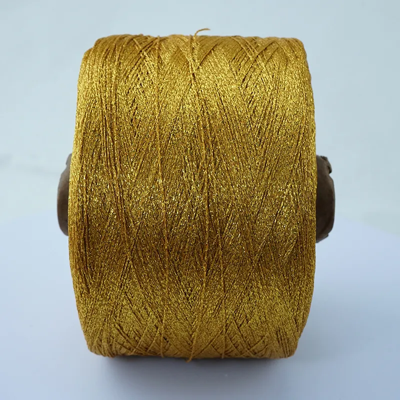 Flash đan cho Fancy kim loại sợi 5.2S 65% Acrylic 35% kim loại ma thuật kẹo màu long lanh kim loại Crochet sợi