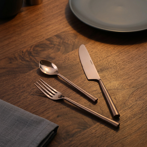 Best Quality Rose Gold Stainless Steel Minimalist Flatware Set Matt Polish Fruit <b>Forks</b> for Party Dinner Cooking Serving - Product Image 2