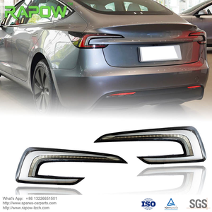 ชุดไฟท้าย LED สีแดง RAPOW สำหรับ <span class=keywords><strong>Tesla</strong></span> <span class=keywords><strong>Model</strong></span> <span class=keywords><strong>3</strong></span> ของแท้แบบขายส่ง ชุดซ่อมและดัดแปลงมาตรฐาน OE ใหม่ - Product Image 3