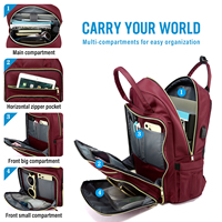 LOVEVOOK 17 pouces Sac à dos de voyage décontracté de haute qualité Sac à dos pour ordinateur portable mode imperméable grand logo personnalisé Sacs d'école