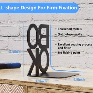 Einzigartige L-Form Metall Buchs tütze dekorative Bücher enden Design Bücher stopper für Regal - Product Image 6