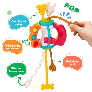 Juguete Sensorial Montessori de Silicona con Cuerda para Jalar, con Múltiples Texturas, para Entrenamiento de Motricidad Fina para Niños Pequeños - Product Image 3