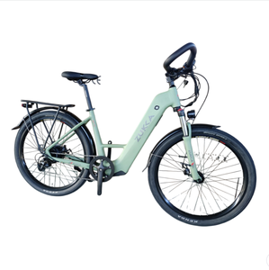 Vélo électrique urbain 250W 26 pouces avec batterie au lithium, moteur à moyeu arrière, vélo hybride électrique pour femmes avec <span class=keywords><strong>cadre</strong></span> en alliage d'aluminium - Product Image 1