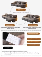 Sofá Cama Eléctrico Funcional para Mascotas, Tela Antiarañazos para Gatos, Doble Uso, Moderno, Estructura de Madera Simple, Sofá de 3 Plazas con Respaldo Dividido