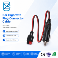 Steker Pemantik Rokok Mobil ke Kabel Daya SAE 2 Pin Quick Disconnect untuk Kabel Daya Aksesori Otomotif