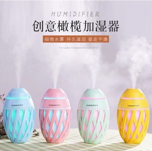 320ml tank Olive Humidifier with Atomizing Mist <strong>Sprayer</strong> Mini Portable USB LED Night Lighting Desktop Aromatherapy 7 Colorful - Product Image 2