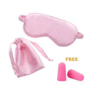 Sac de rangement personnalisé en satin de soie avec logo privé, tissé, pour la maison et l'hôtel, masque pour les yeux - Product Image 4