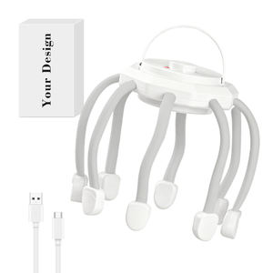 Wiederaufladbarer Kopfmassagegerät mit 8 Vibrationskontakten zur Stresslinderung und Schnellen Einschlafung für Entspannung - Product Image 1