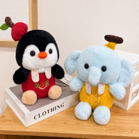 Groothandel Klauwautomaat Pluche Speelgoed Assortiment Schattige Dierenpop Set Olifant Panda Hond Karakter Prijs Display voor Arcade Winkels
