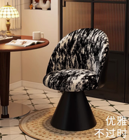 Chaise de maquillage rétro de luxe en gros, tabouret de coiffeuse haut de gamme avec dossier pivotant
