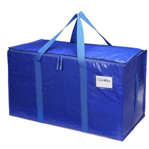 Bolsa de Viaje de Gran Capacidad para Exteriores, Material Tejido Reforzado para Almacenamiento, Embalaje y Mudanza, Bolsa para Ropa - Product Image 1