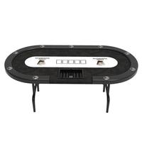 Tables de poker portables personnalisées YH Petite table de poker moderne noire Table Texas multi-jeux