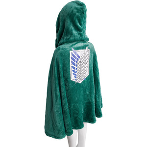 Disfraz de felpa con capa de franela, traje de cosplay del Cuerpo de Exploración de Attack On Titan para niños de 8 a 13 años, primavera 2024 - Product Image 3