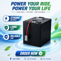 Paket Baterai Lithium OEM ODM 60V 30Ah untuk Sepeda Listrik, Skuter Listrik, Sepeda Motor Listrik, Becak Listrik, dan Kendaraan Listrik