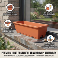 Grand pot carré hollandais à suspendre au mur, design écologique, plastique PP durable pour plantes de jardin, fleurs de style américain