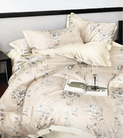 Parure de lit de luxe unie en Lyocell 200TC, écologique, taille King, 4 pièces, rafraîchissante, soyeuse, avec fermeture boutonnée, ultra-confortable