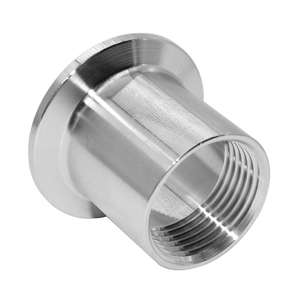 Conector Sanitario de Acero Inoxidable de 1.5 Pulgadas para Elaboración Casera, Abrazadera Triple de 1 Pulgada NPT Hembra, Biopharm, Soldadura Automatizada, Superficie Lisa, Fundición - Product Image 1