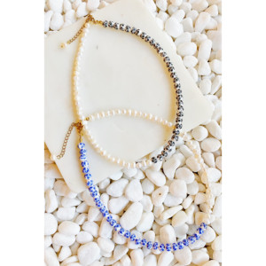 Collana Girocollo So Fresh con Perle e Porcellana - Product Image 1