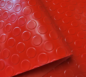 <span class=keywords><strong>Tapis</strong></span> de sol en caoutchouc antidérapant, grand, imperméable, rond, à surface boutonnée, pour cage à chien - Product Image 3