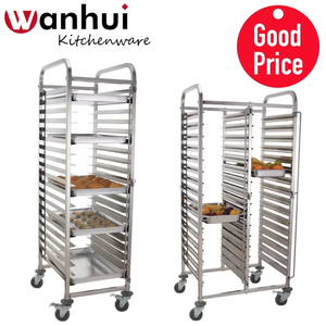 Hotel Restaurante Acero inoxidable GN Pan Panadería Bandeja Rack Trolley - Product Image 2