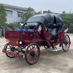 Calèche électrique royale européenne de luxe haut de gamme personnalisable en plusieurs couleurs avec pare-soleil pour la visite touristique - Product Image 2
