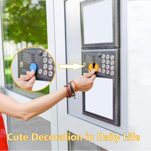 Llaveros Ecológicos y Bonitos al por Mayor, Soportes para Llaves Universales de PU con Patrones de Animales/Frutas de Dibujos Animados, Duraderos, Reutilizables y Protectores - Product Image 5