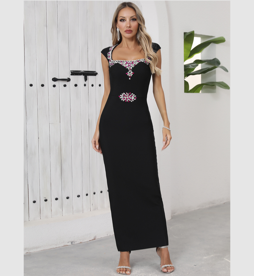 green emerald velvet dress Andrea and Leo A1505 Prom Dress - Silver/Nude