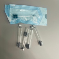 Vente en gros de flacons en verre borosilicate de 3 ml, flacon cassette résistant aux fuites, emballé individuellement avec base noire, OEM